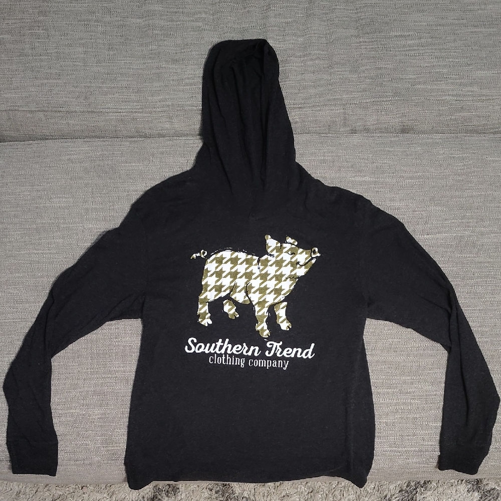 Southern Trend Long Sleeve Tee With Hood